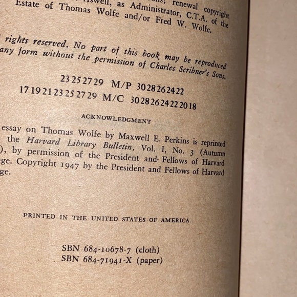 Look Homeward Angel by Thomas Wolfe vintage first edition book - Picture 5 of 12